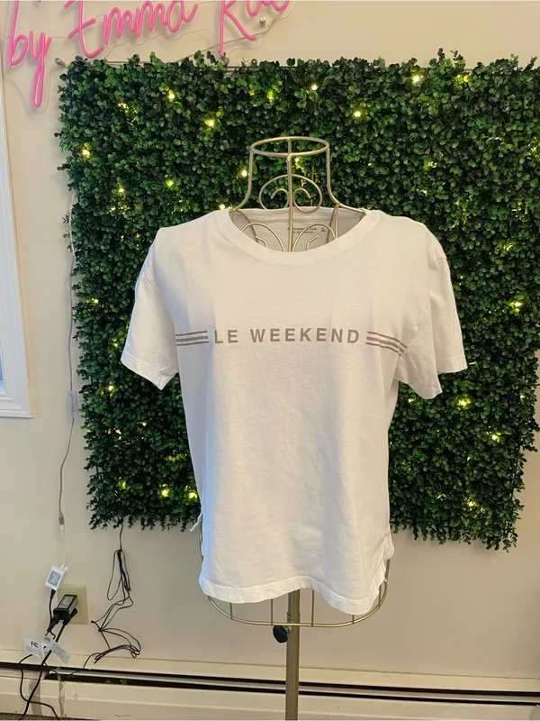 🐶Abercrombie & Fitch Le Weekend White Graphic Tee - Image 2