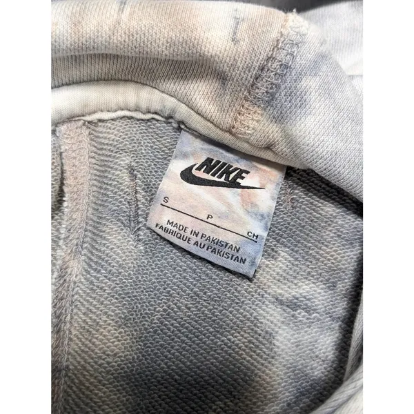 Nike Seasonal Classics Pack Tie Dye Hoodie Embroidered Gray Womens Small Workout - Image 4