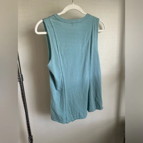 ANTHROPOLOGIE t.la Sleeveless Teal Top. - Image 2