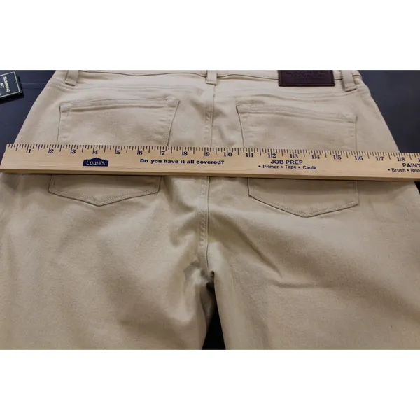 Ralph Lauren Jeans Co Womens 10 Classic Straight Slim Fit Jeans Desert Tan Khaki - Image 12