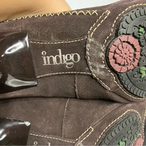 Indigo by Clarks brown suede pointed toe heels dancing shoes size 9‎ - Image 6