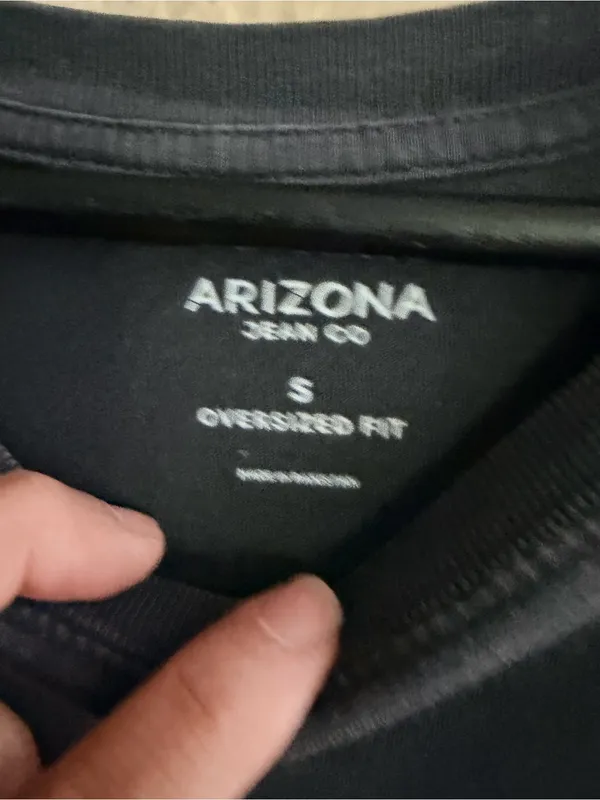 Arizona Jean Company Short Sleeve Graphic Tee - Charcoal Gray with White Print - Image 2