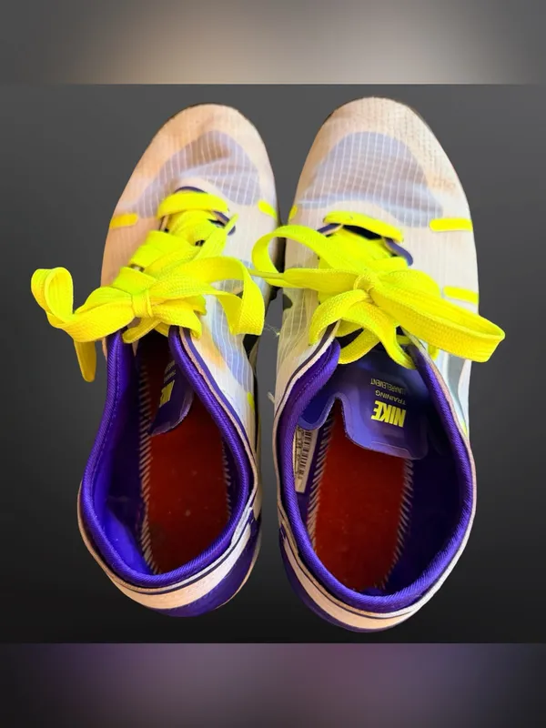 Nike Lunar Element Sneakers White Purple Neon Yellow Women’s 9 - Image 7