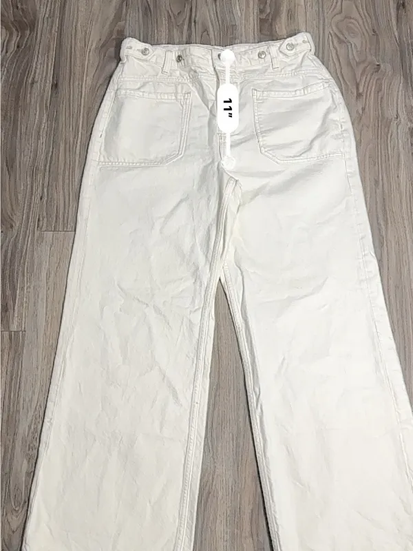 Free People We The Free Palmer Jeans Eggshell – Size 30. - Image 6