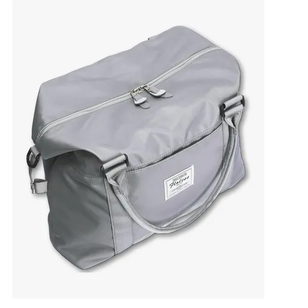 Weekender Travel Bag Duffel Carry On Luggage Trolley Sleeve Wet Dry Gray Green - Image 12