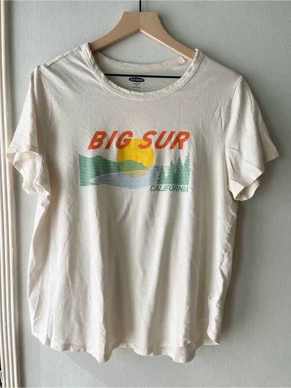 Big Sur Retro Graphic Cotton T Shirt• Sz XL - Image 6