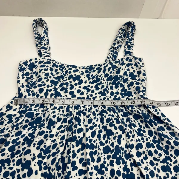 Reformation Serene Dress Womens Size 6 Rainey‎ Blue White Mini Festival *FLAW - Image 7