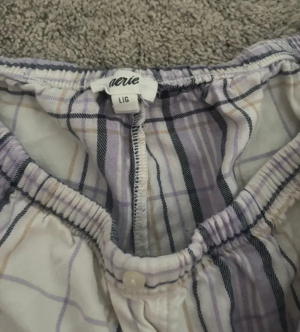 Aerie Plaid Pajama Shorts - Image 2