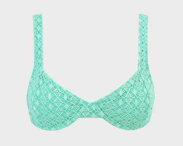 Berlook Cyan Mesh Underwire Bikini Set Green - Image 5