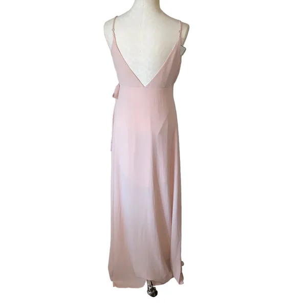 Show Me Your MuMu Mariah Wrap thin strap v-neck party barbiecore Dress Large - Image 4