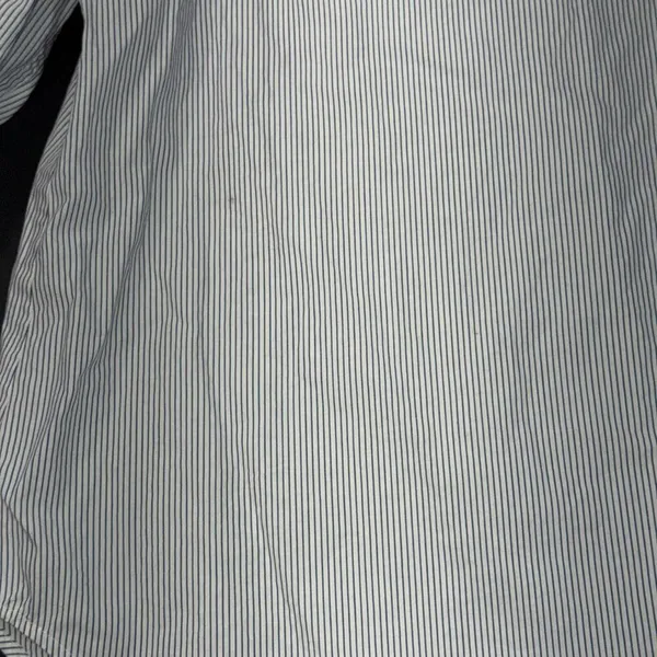 Babaton‎ Aritzia Cold Shoulder Blue Stripe Preppy Quiet Luxury Designer Blouse M - Image 3