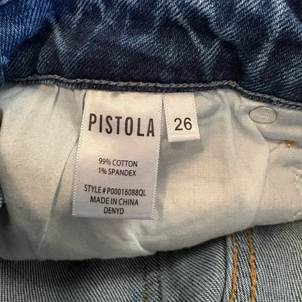 Pistola Women’s High Rise Distressed Cropped Jeans - Image 5
