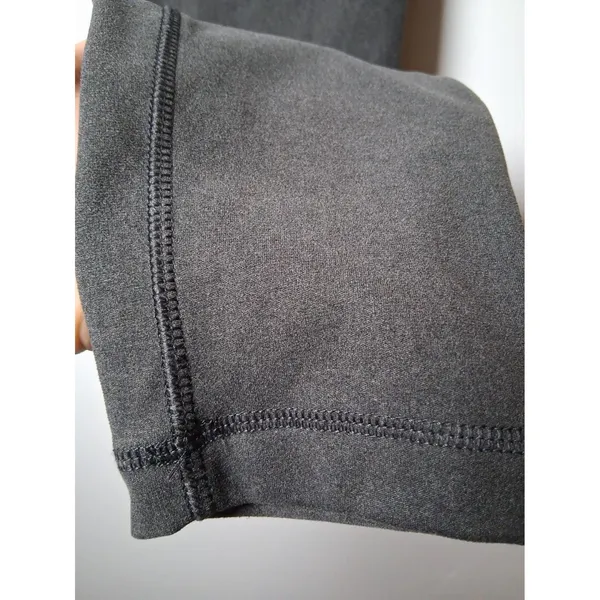 Soybu Charcoal Gray Fleece Lined Athleisure Leggings Zipper Pockets Soft Size M - Image 4