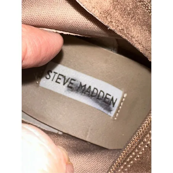 NWOT Steve Madden Brinkly tall heeled boots 11 tan - Image 2