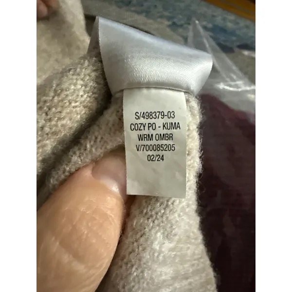 Old Navy Cozy‎ Crewneck Pullover Sweater Warm Ombre Tan Wool Blend S 498379-03 - Image 6