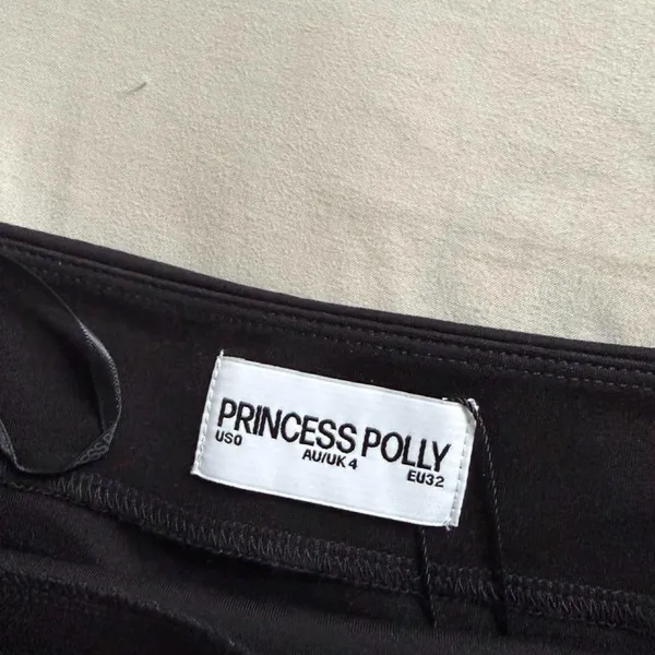 Princess Polly Mini Skirt Black - Image 4
