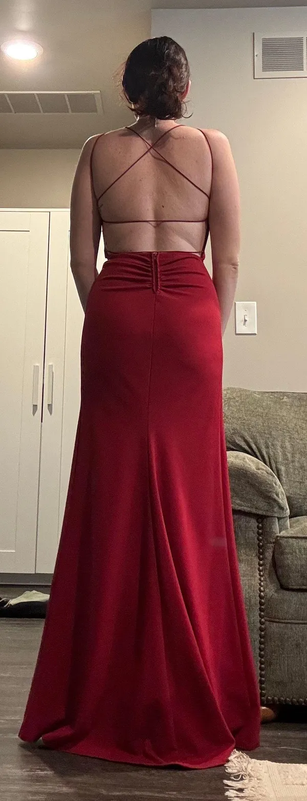 Windsor Red Formal Maxi Dress - Image 6
