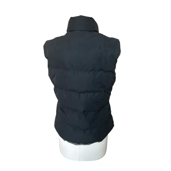 Vintage Y2K Eddie Bauer Down Navy Blue Puffer Vest Women's sz M Cozy Gorpcore - Image 6