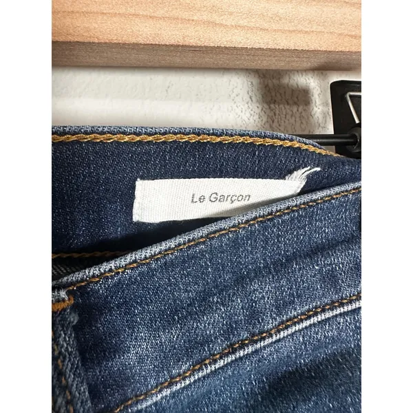 FRAME Denim Le Garcon‎ Slim Boyfriend Jeans Westfield Dark Wash LGJ270 Womens 26 - Image 4