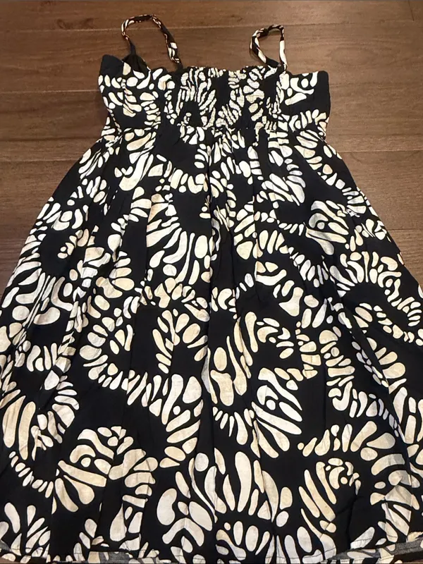 Nine West Black and White Tie-Front Sundress Size CS - C31-064 - Image 8