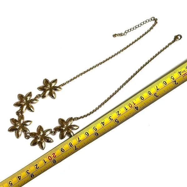 Flower rhinestone necklace - Image 5