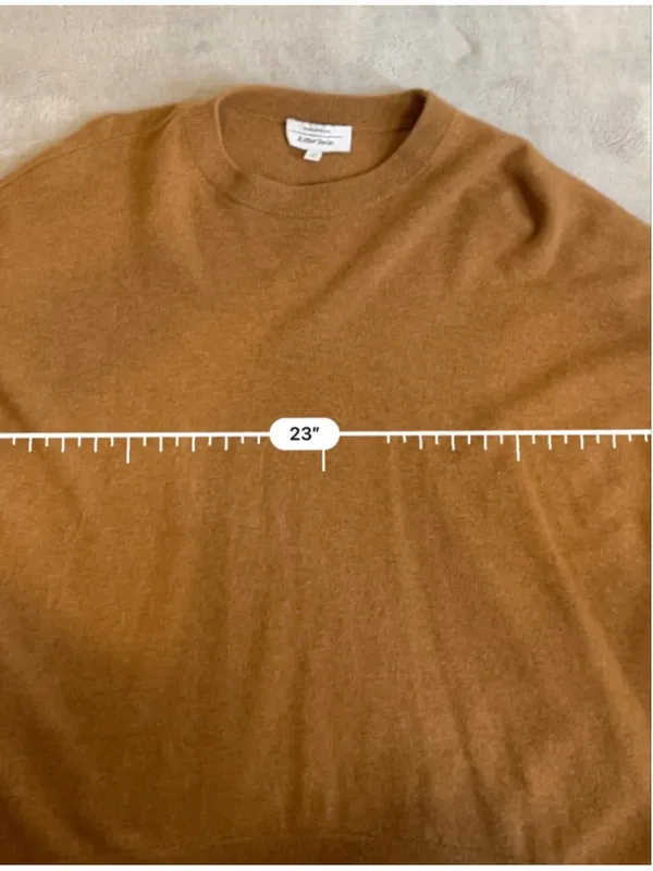 & Other Stories Paris Atelier Brown Cashmere Crew Neck Sweater SMALL - Image 4