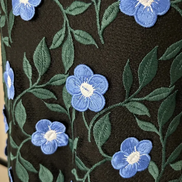 NEW Dress The Population Sunny Maxi Dress Gown Sky Blue Multi Floral Size XXL - Image 6