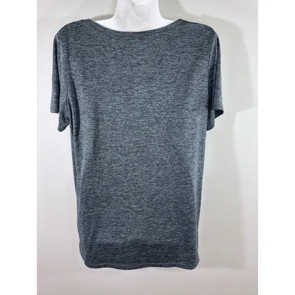 Nike Dri-FIT Training Top Dark Gray Space Dye Heather Women Large Outdoor Casual - Image 4