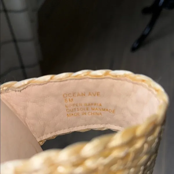 Beach by Matisse Women's Gold Raffia Woven Ocean Avenue Platform Sandals - Image 6