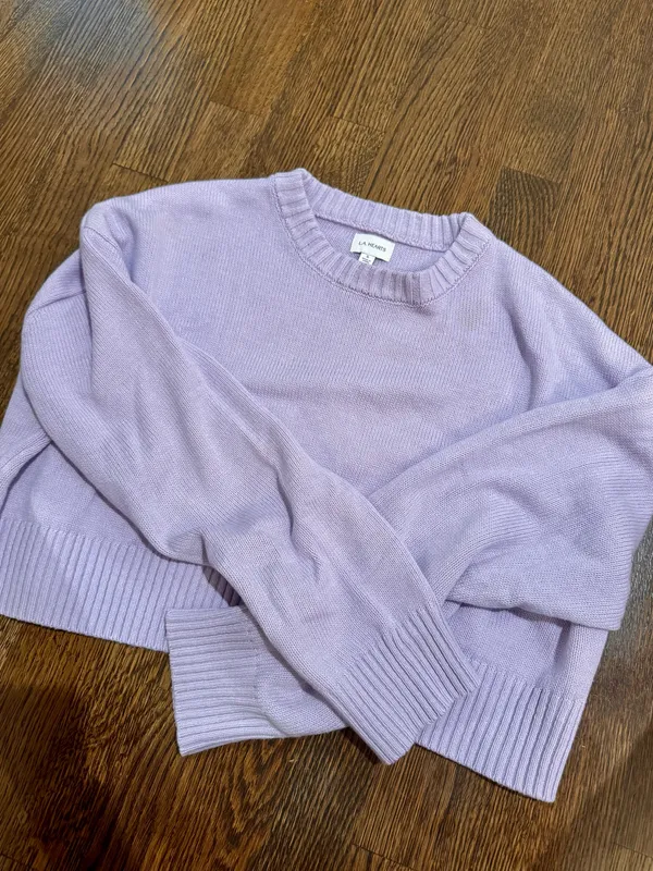 PacSun LA Hearts Boxy Cropped Sweater - Image 4
