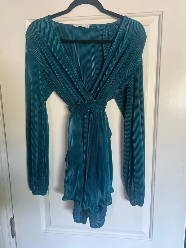 12th Tribe Teal Romper - Image 2
