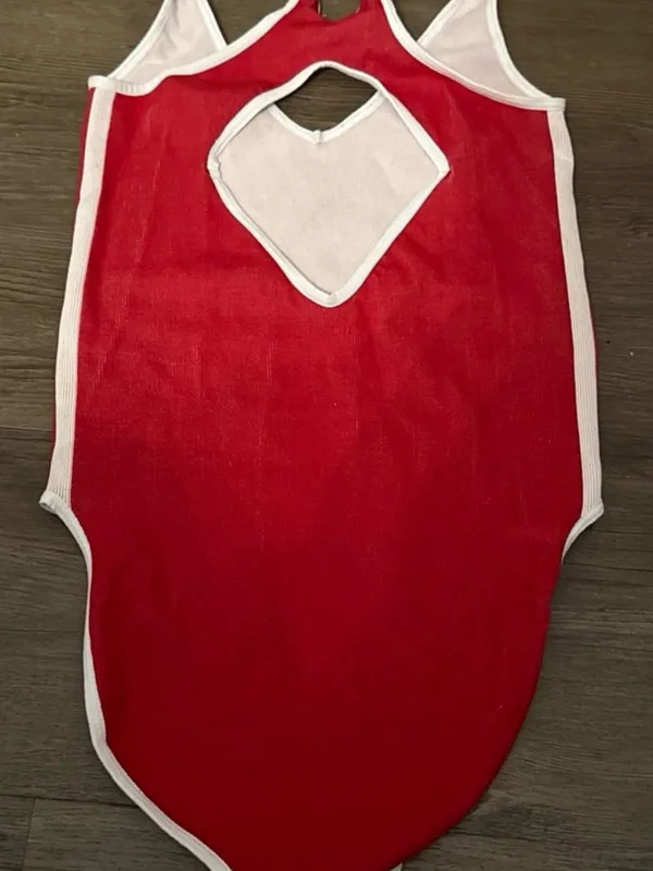 Free People Movement Powerplay Bodysuit in Victory Red. Size XS/S - Image 5