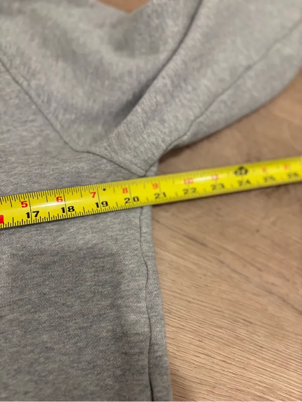 Quince Heavyweight Fleece Cropped Half Zip Hoodie Size Small - Image 6