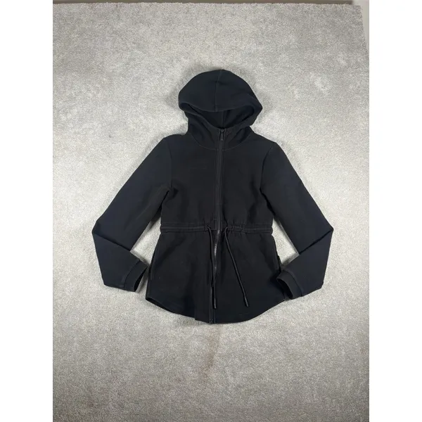 Varley HOODED Anset Tie front jacket in Black Size S~VERY NICE - Image 4