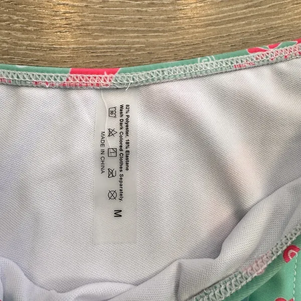 Bikini Underwire Seashell Push Up Swimsuit Two‎ Piece size Medium Cheeky Blue - Image 4