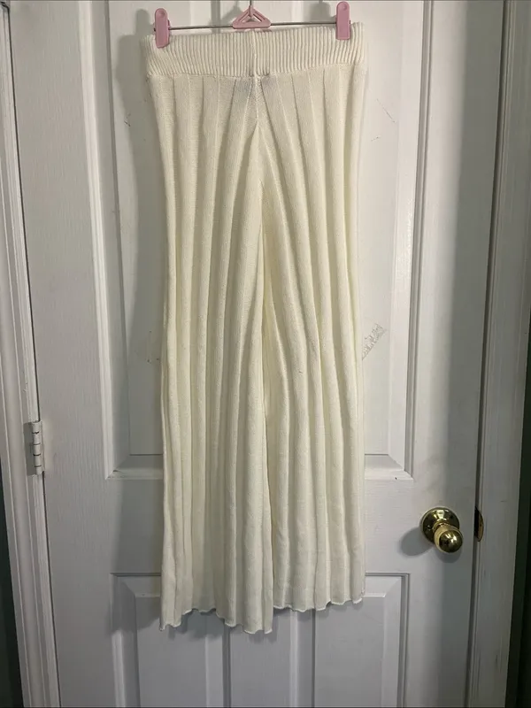 Cream Ribbed Straight - Image 3