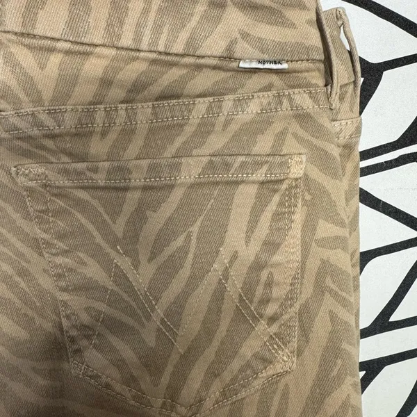 Mother The Looker Ankle Fray in Sweet Stripes size 27 - Image 4