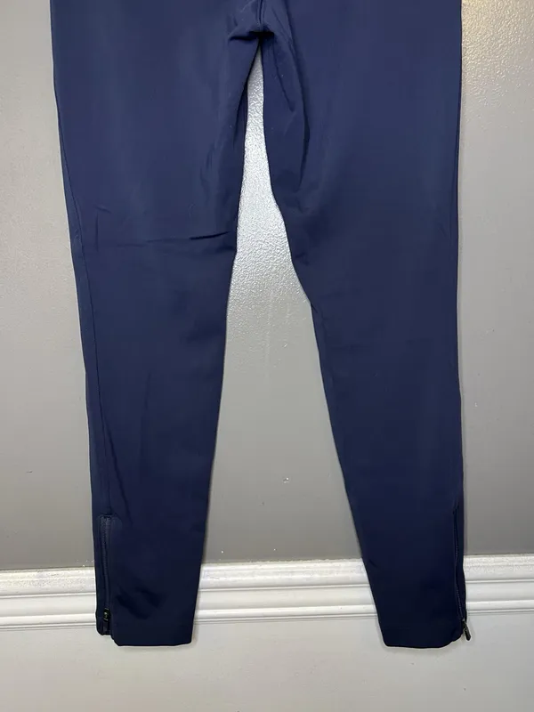 Athleta Pants Womens Medium Blue Skinny Track Ankle Zip Pocket Stretch Athletic - Image 6