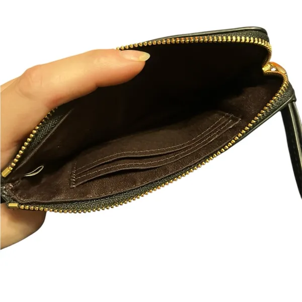 Coach Black and Gold Wristlet - Image 3