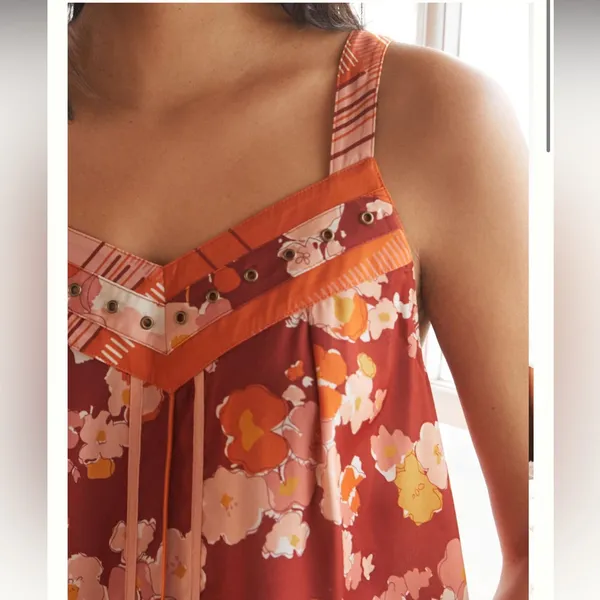 Anthropologie Tiny NEW Tiered Ruffled-Hem Cover-Up Dress‎ Size XS - Image 2