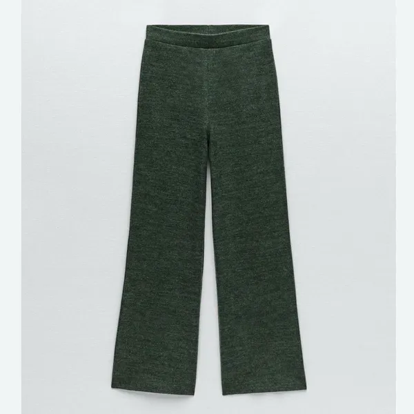 Zara Wide Leg Green Pants(Size Small) - Image 7