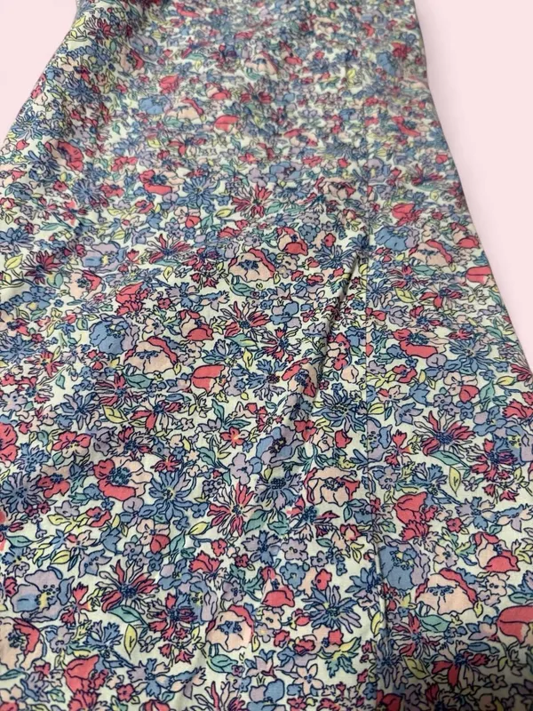 GAP Floral Wide-Leg Lounge Pants in Blue and Pink - Image 4