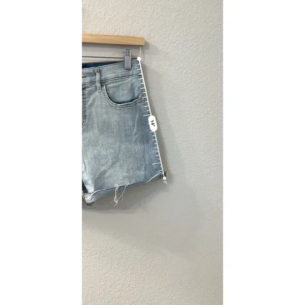 Express Midi Stretch Jean Shorts‎ Womens Size 4R Blue Denim Mid Rise - Image 3