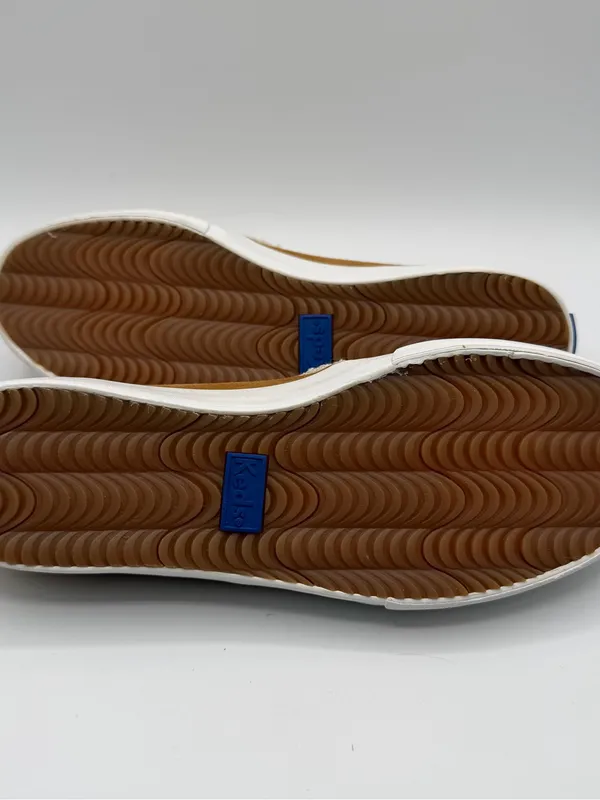 Keds Double Decker Shearling Slip On Suede Cognac Sneakers Women’s 6 - Image 6