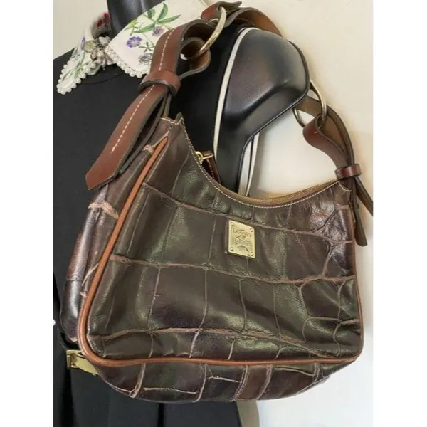 dooney and bourke animal print handbag small brown - Image 4