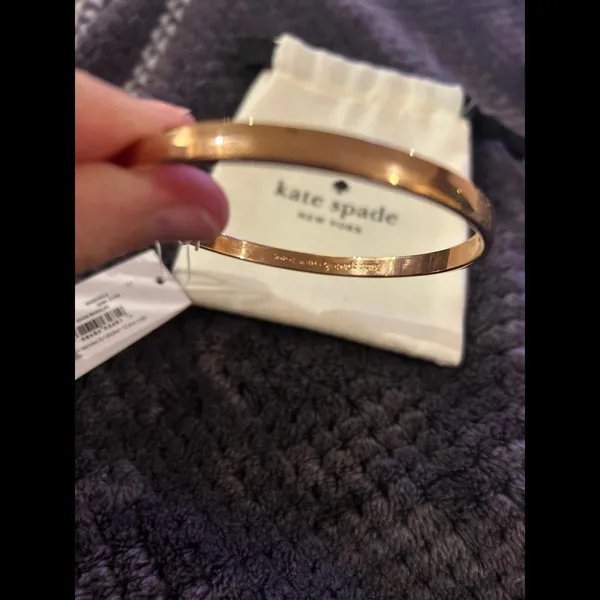 Kate Spade New York J1517 Women's Rose Gold Stop And Smell The Roses Bangle - Image 2