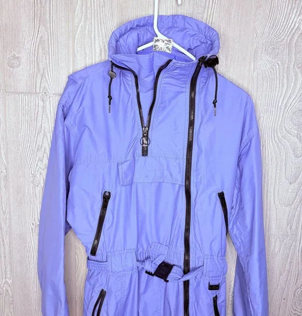 Vintage 1980s 90s Ski Suit One Piece Snowsuit Mountain Goat Snow Bibs retro 10 - Image 6