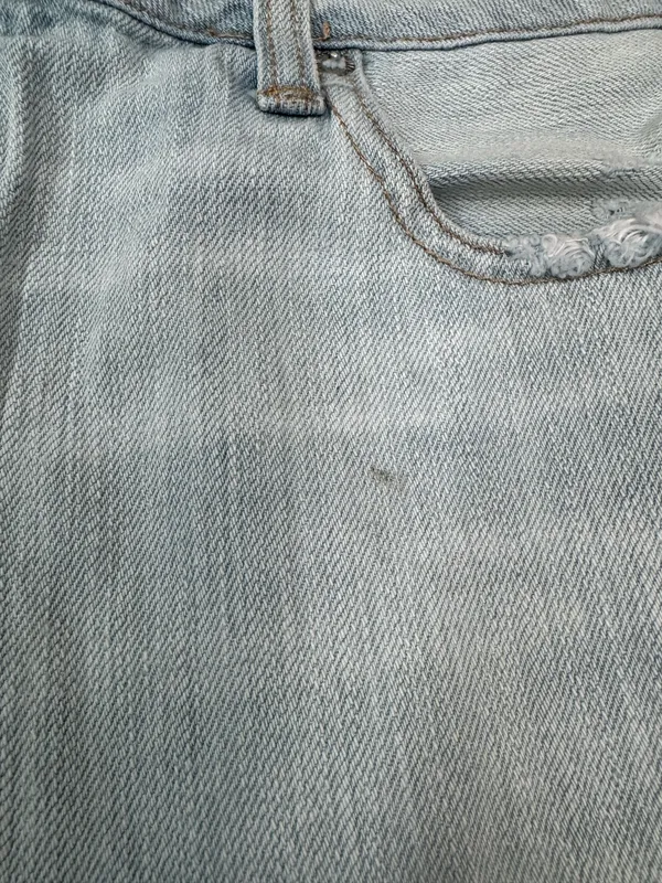 American Eagle Button Fly Patchwork Tomgirl Jeans Size 14 - Image 5