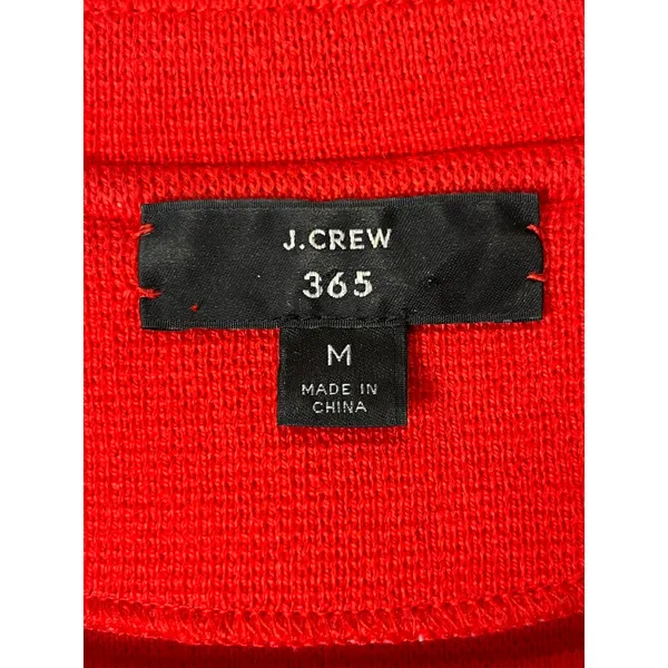 J.Crew Sophie Open Front Sweater Blazer Red Coatigan Quiet Luxury Medium - Image 5