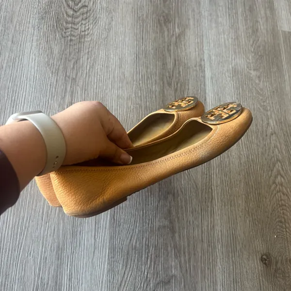 Tory Burch Tan Leather Ballet Flats - Image 4